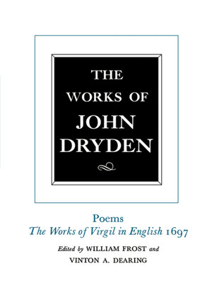 cover image of The Works of John Dryden, Volume V